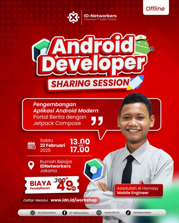 Android Developer Sharing Session Pengembangan Aplikasi Android Modern: Portal Berita dengan Jetpack Compose (Offline)