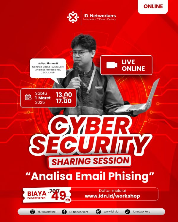 Cyber Security Sharing Session Analisa Email Phising (Online)