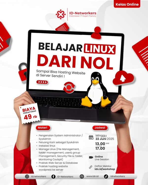 Belajar Linux dari Nol - Online (22 Juni)