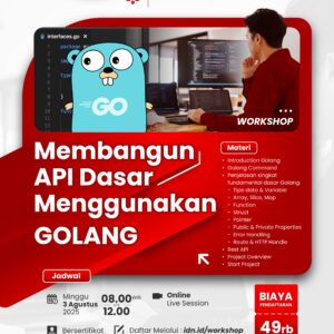 Membangun API dasar menggunakan Golang ( 03 Agustus 2025 )