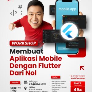 Membuat Aplikasi Mobile Dengan Flutter Dari Nol ( 03 Agustus 2025 )
