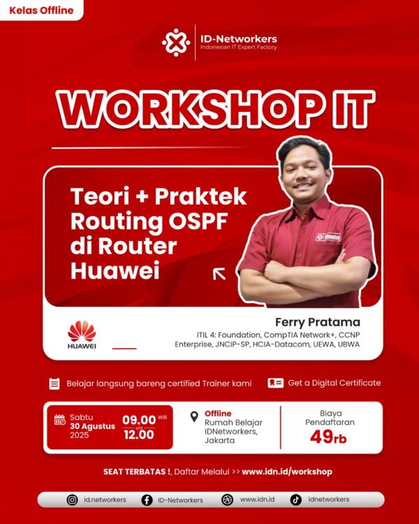 Belajar Routing OSPF di Router Huawei (Offline)