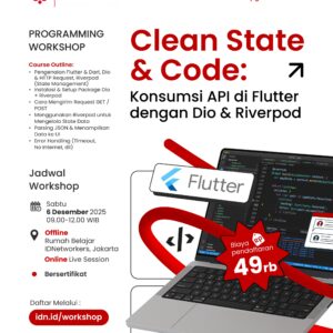 Clean State & Clean Code: Konsumsi API di Flutter dengan Dio dan Riverpod (Offline)