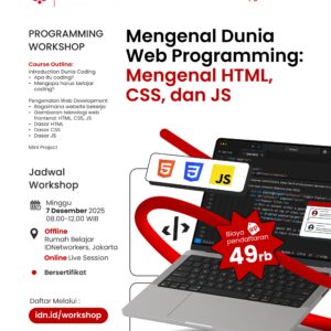Mengenal Dunia Web Programming: Mengenal HTML, CSS, dan JS (Offline)
