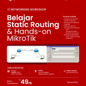 Belajar Static Routing & Hands-on MikroTik (Offline)