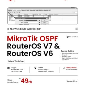 MikroTik OSPF RouterOS V7 dan RouterOS V6 (Offline)