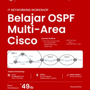 Belajar OSPF Multi-Area Cisco