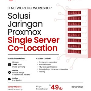Solusi Jaringan Proxmox Single Server Co-Location (Online)