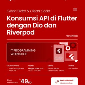 Clean State & Clean Code: Konsumsi API di Flutter dengan Dio dan Riverpod (Online)